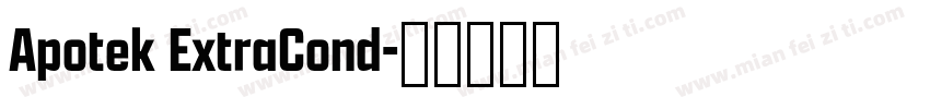 Apotek ExtraCond字体转换